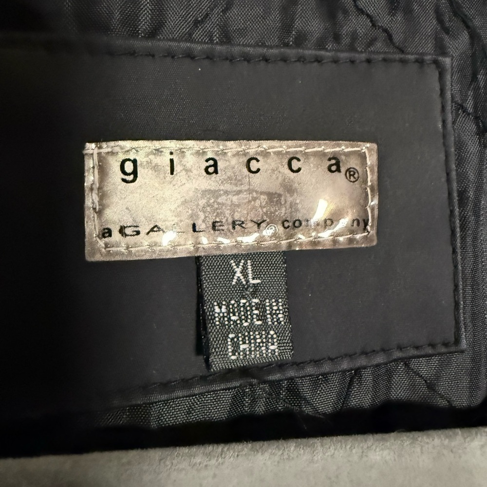 Giacca Black Belted Raincoat Jacket Size XL - Picture 3 of 12